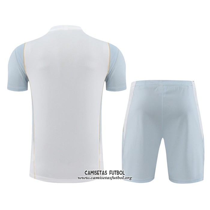 Chandal del Argelia Manga Corta 2023/2024 Blanco - Pantalon Corto